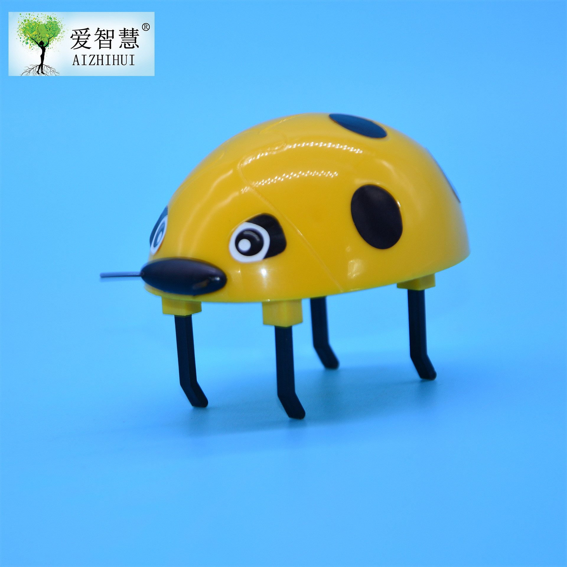 七星瓢虫 stem实验室 diy电路模拟偏心轮科技小制作仿生模型