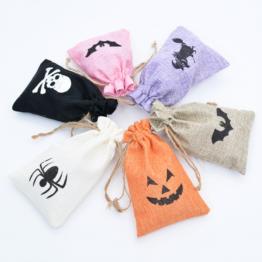 Sack Customized Jewelry Bag Halloween Drawstring Bundle Sack Vintage Packaging Tie Rope Gift Storage Bag