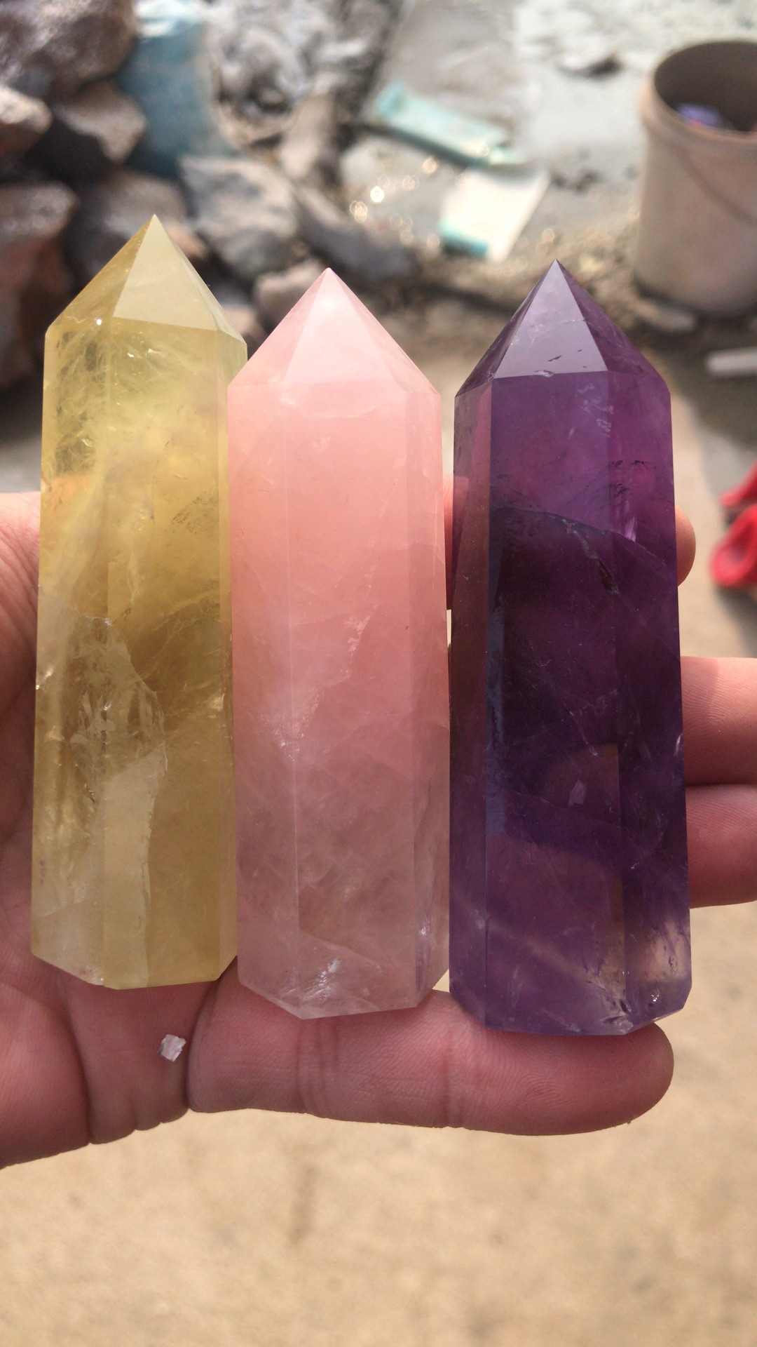 天然水晶柱 六棱柱 水晶杯 各种材料 产品均为实物拍摄