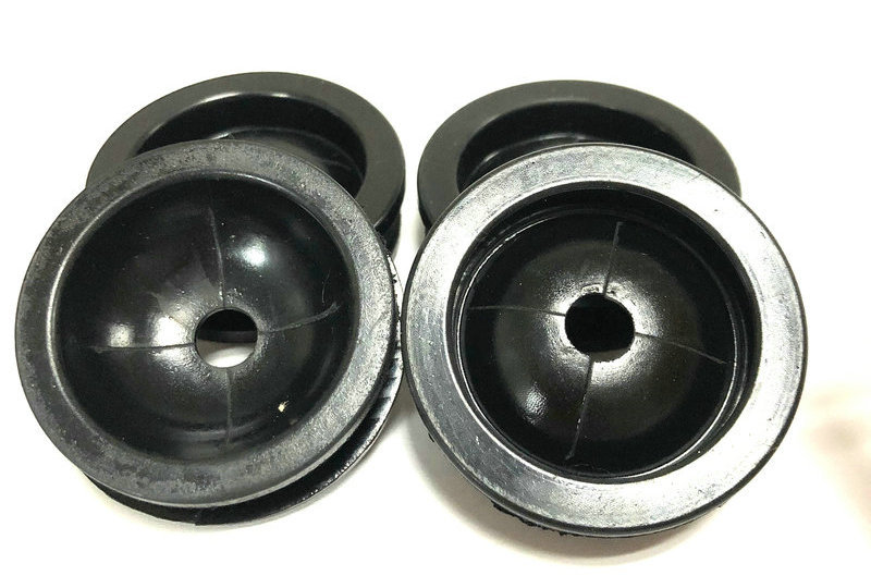 非标定做 橡胶护线圈线套 双面穿孔防水电线保护圈 黑色o型橡胶圈