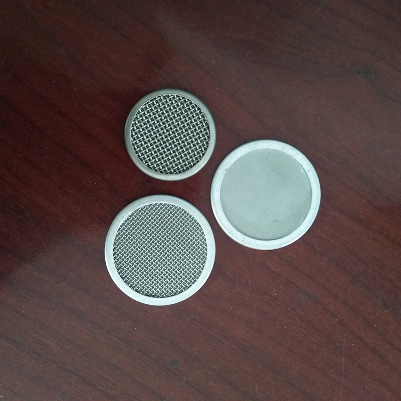 加湿器过滤网不锈钢丝水雾油雾防堵筛网包边圆片雾化过滤网批发