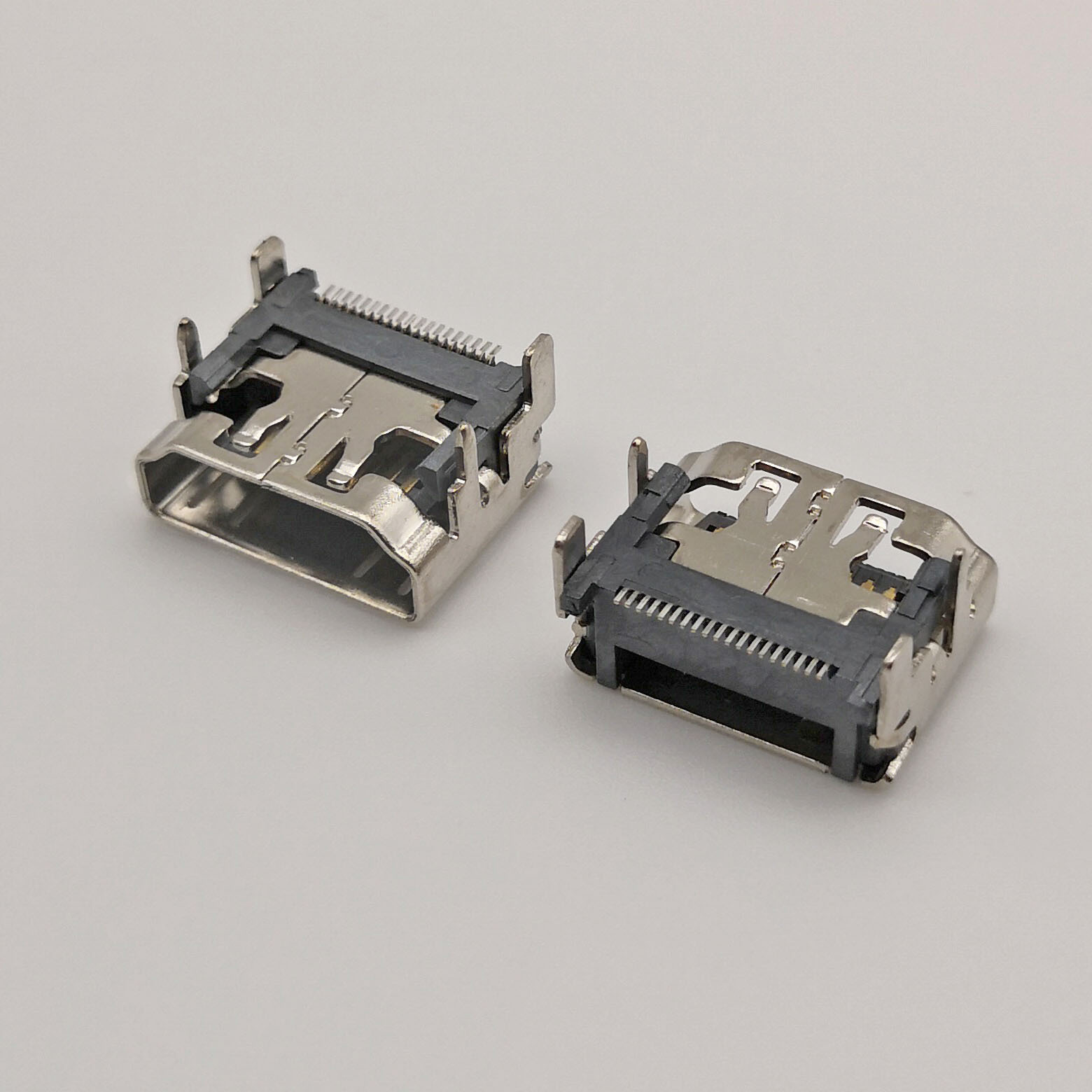 供应hdmi母座 hdmi插座 19p母头贴片式 外壳脚插板连接器