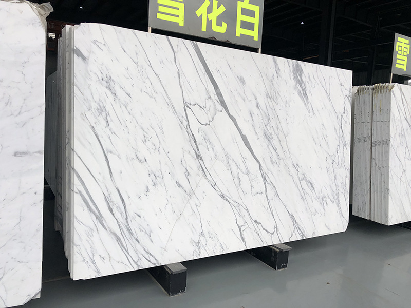 石材批发 天然大理石板 雪花白 白色大理石 背景墙大理石门槛台面