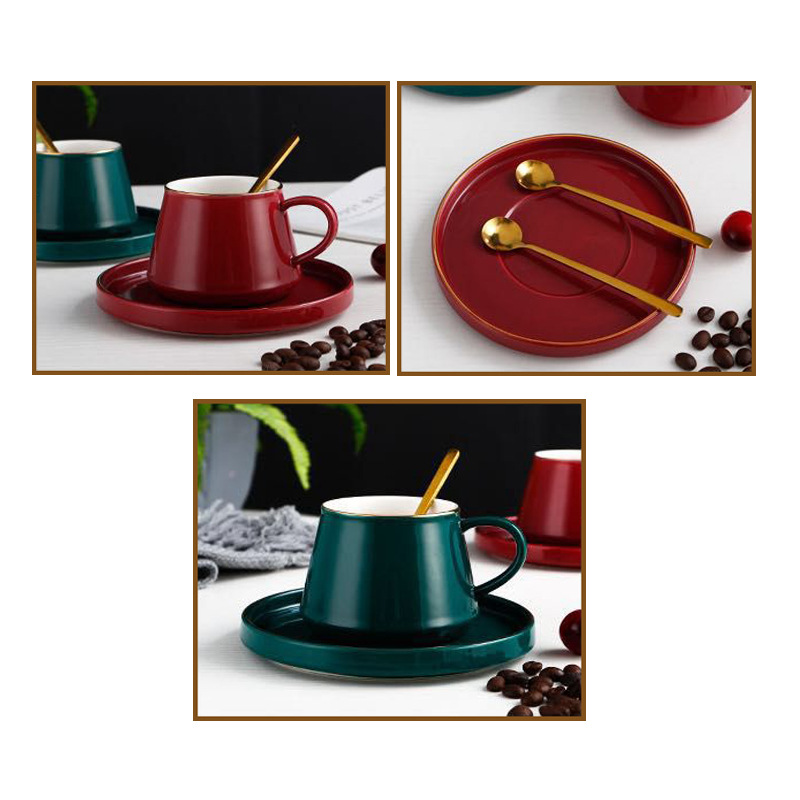 星悦 欧式咖啡杯碟套装 轻奢简约小咖啡杯陶瓷礼品水杯子logo定制