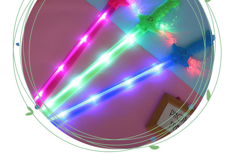 儿童发光七彩剑led灯 公园地摊夜市发光玩具 一件5个夜光玩具