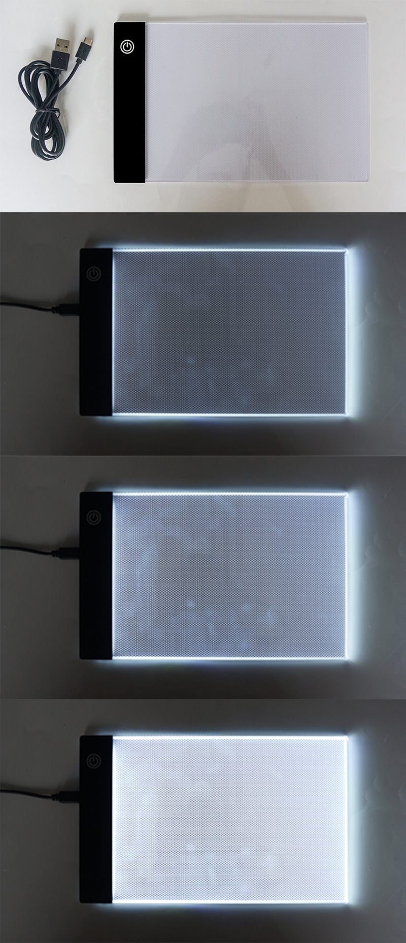 现货a5拷贝台超薄便携led绘画板三档调光临摹透写台源头厂家直销
