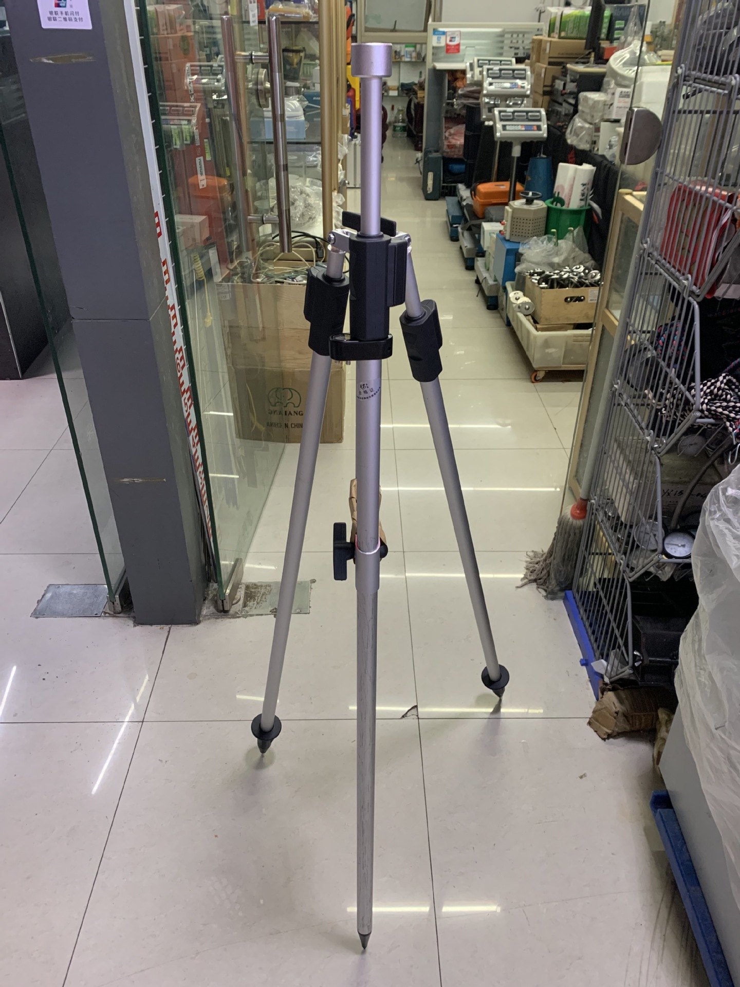 全站仪对中杆脚架棱镜三脚架支架2米15三角架伸缩杆