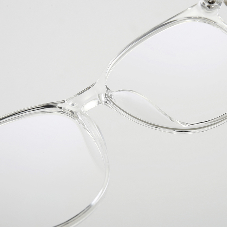 厂家批发无色透明眼镜个性方形框纯色眼镜架男女复古潮人镜架3136
