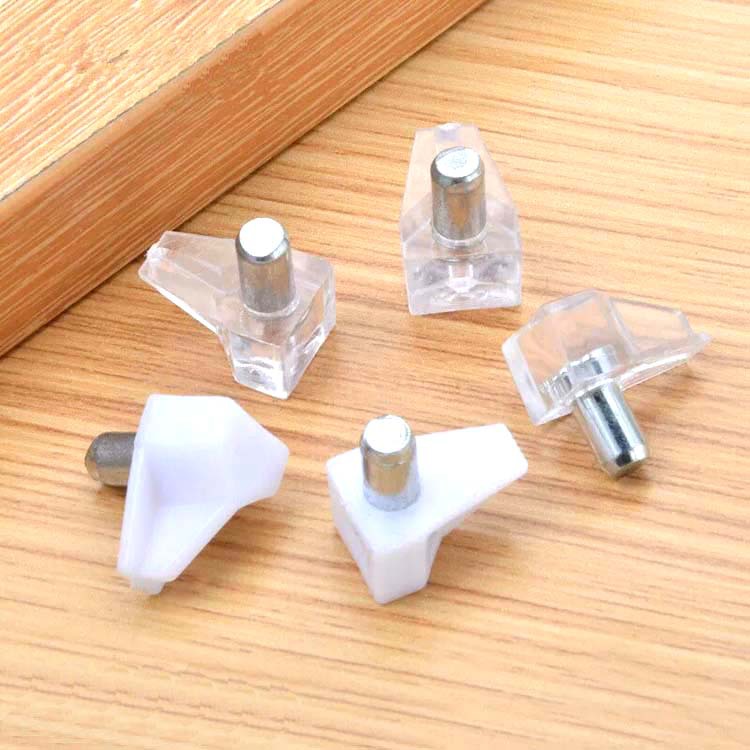 厂家批发衣柜橱柜层板钉透明塑料层板托玻璃层板钉家具隔板托配件