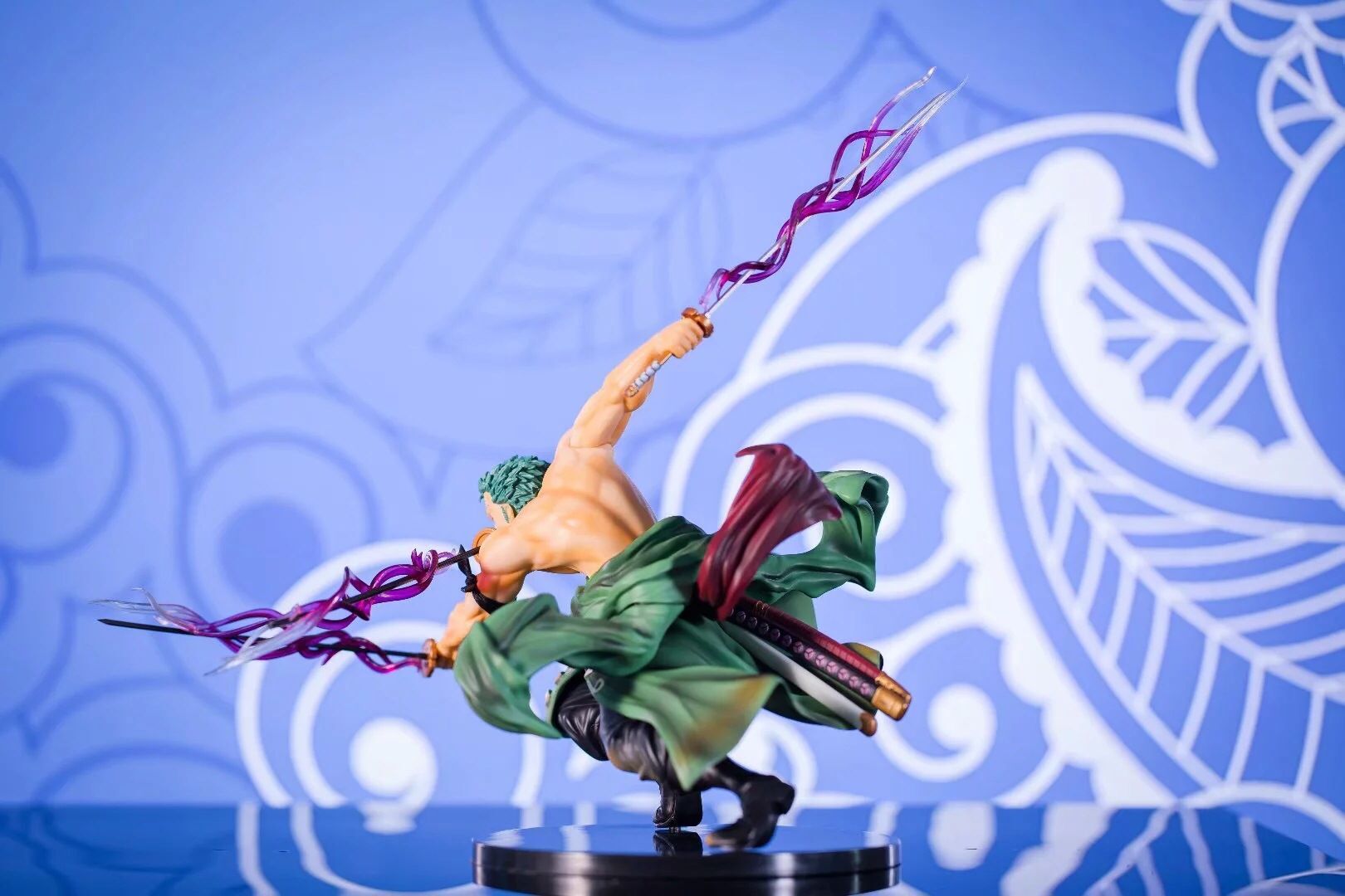 优质版海贼王 pop 草帽团 战斗 三千世界索隆 特效场景 盒装手办