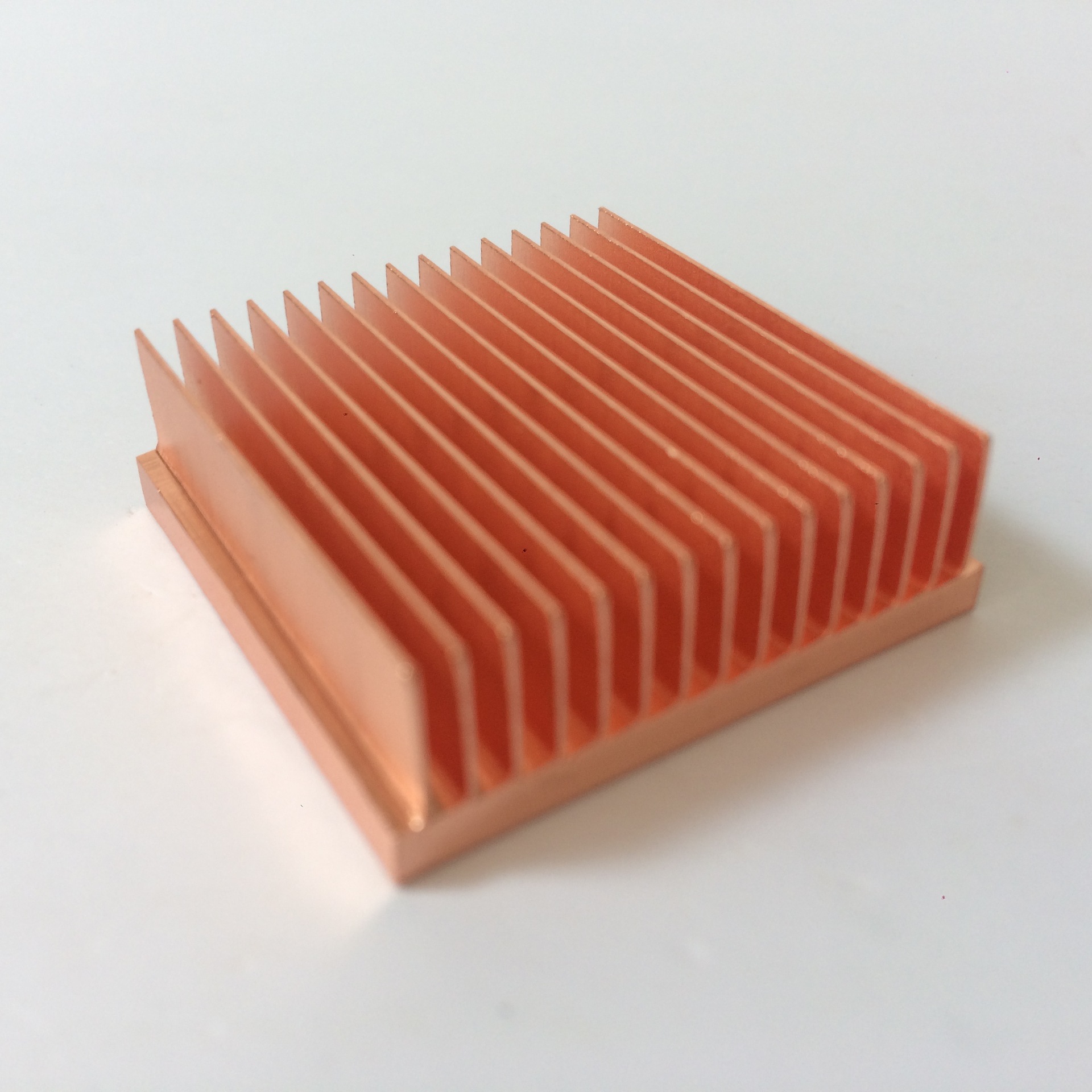 厂家直供高密齿散热片铜30*30*10mm 铲齿散热片 电子电源散热片