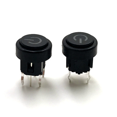 圆盖带灯轻触开关 高品质白灯按键开关 红灯按钮按键开关厂家直销