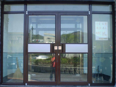 厂家直销玻璃门铝合金玻璃门阳台商用超市不锈钢玻璃门