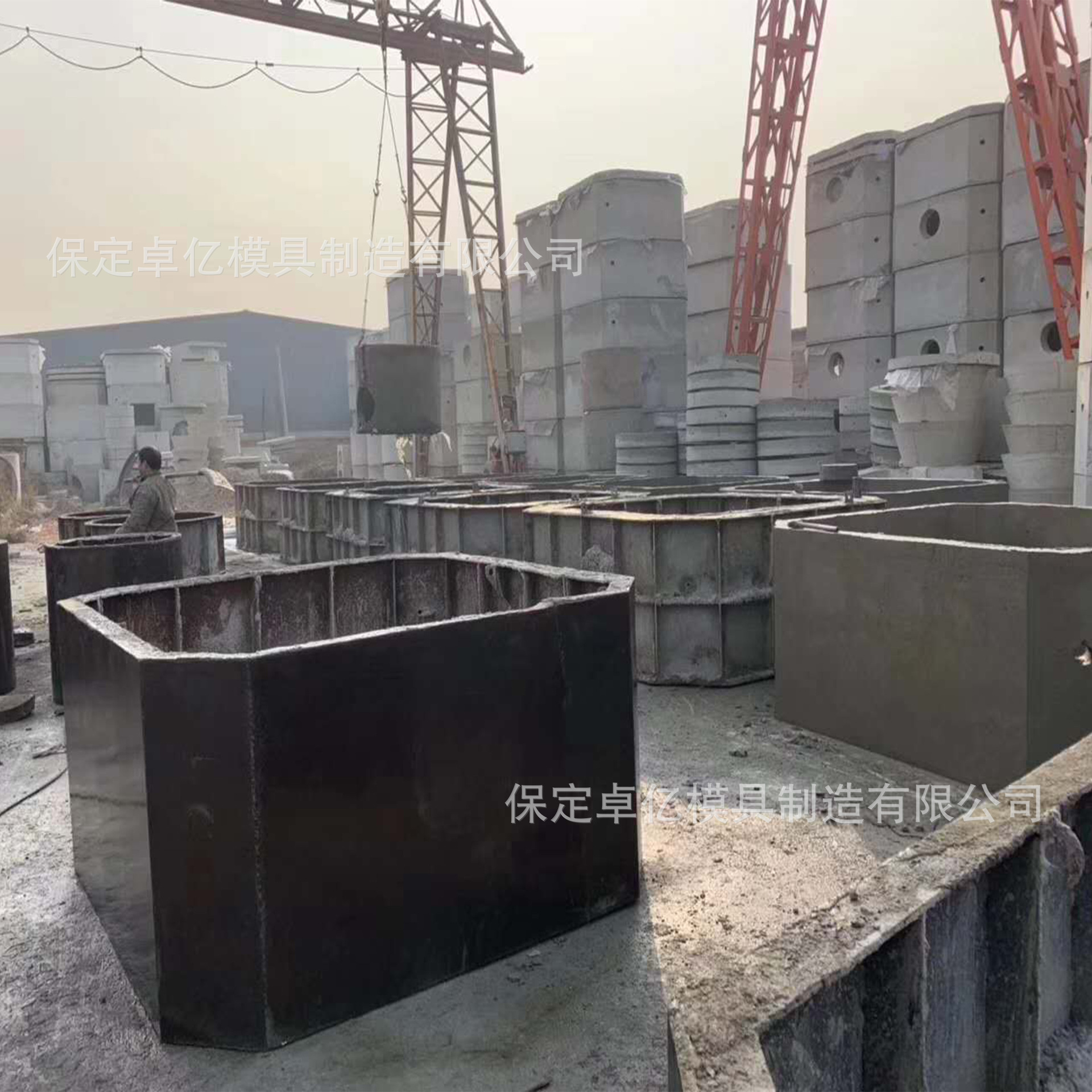 预制水泥混凝土蓄水池模具 消防池模具 隔油池模具 化粪池钢模具