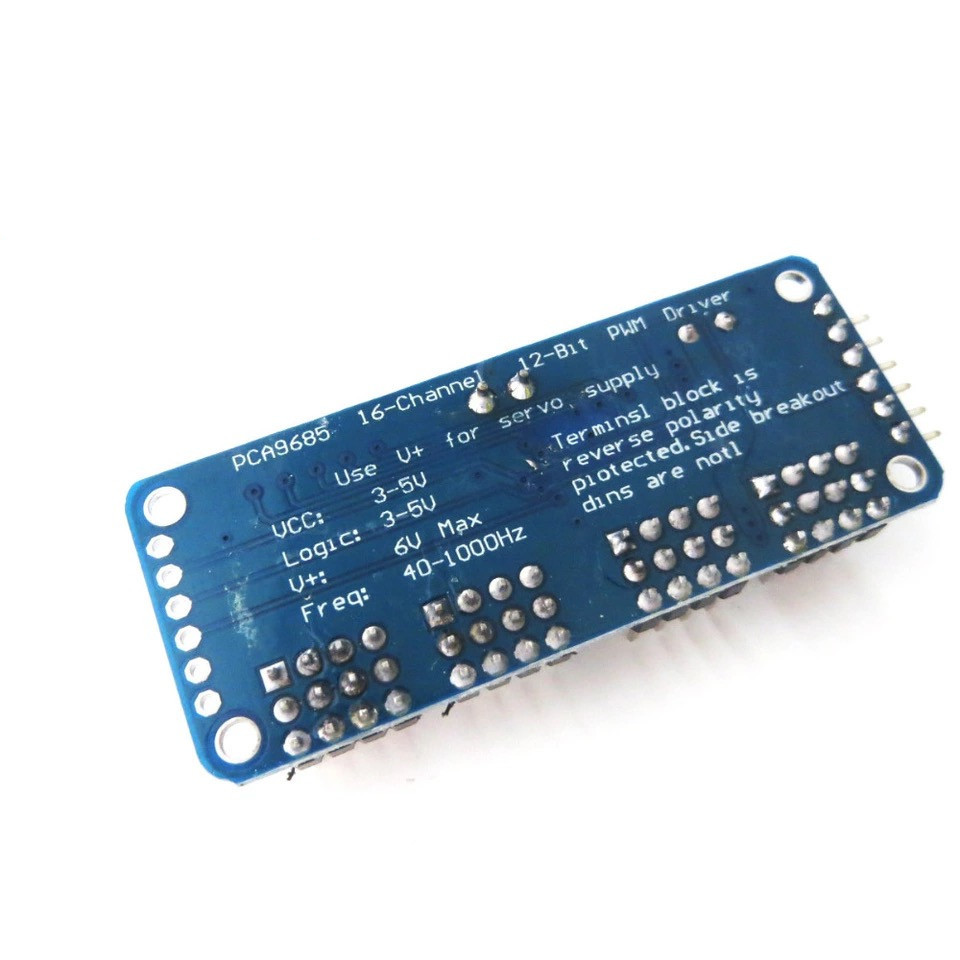 16路 pwm servo舵机驱动控制器 机器人iic 适用mg90s sg90电路板