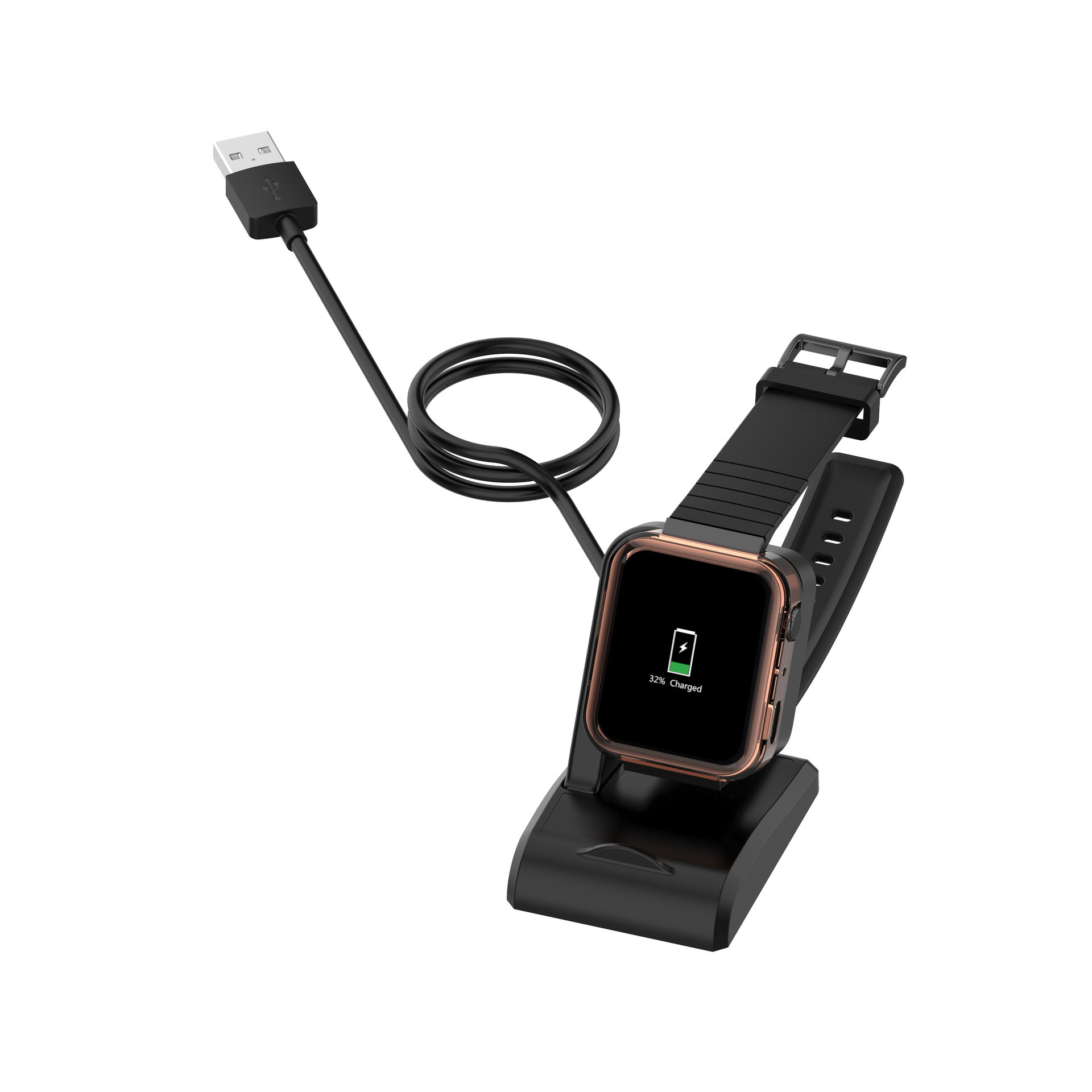 适用小米手表充电器xiao mi wt01 smart watch充电线小米手表座充