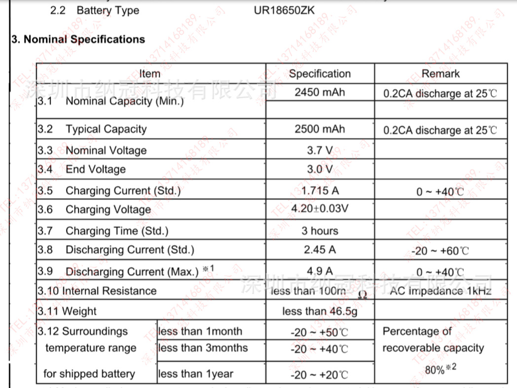 全新原装三洋ur18650zk 2600mah锂电池 浅蓝色皮 白色头替代zy