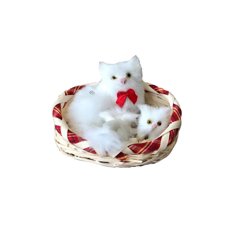 千辉工艺仿真猫咪耶内摆件生日景区热卖假猫礼品夜厂家直销