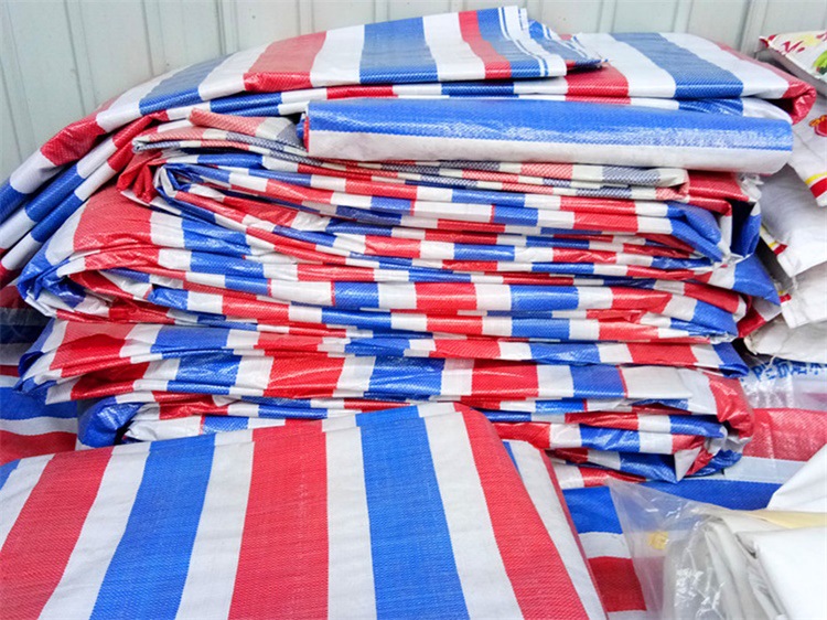 厂家直销单双覆膜彩条布防水防雨乌鲁木齐批发高档加厚抗晒彩条布