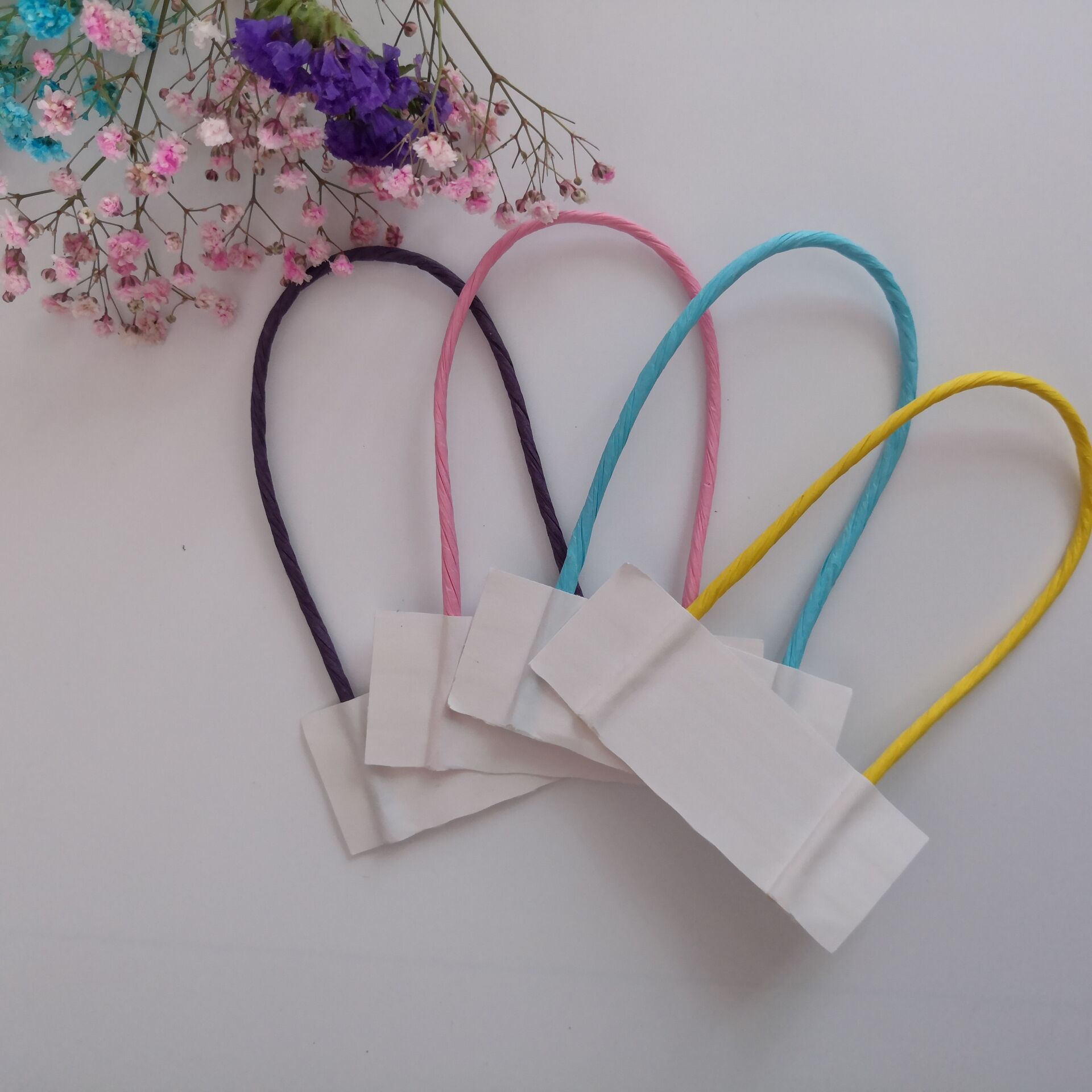 白色牛皮纸绳 十股手提袋纸排绳 购物袋纸手挽