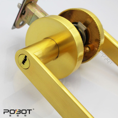 直销三杆式执手锁卫生间通道门把手锁美式室内静音门锁三杆球形锁