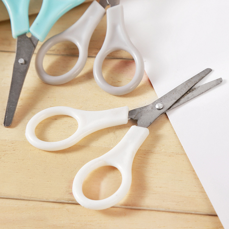 迷你便携小剪刀 儿童安全剪刀圆头剪刀做手工美术课剪纸刀学生剪