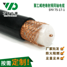 SYV75-17-1铜芯射频同轴电缆视频线75欧姆铜网编织按需生产