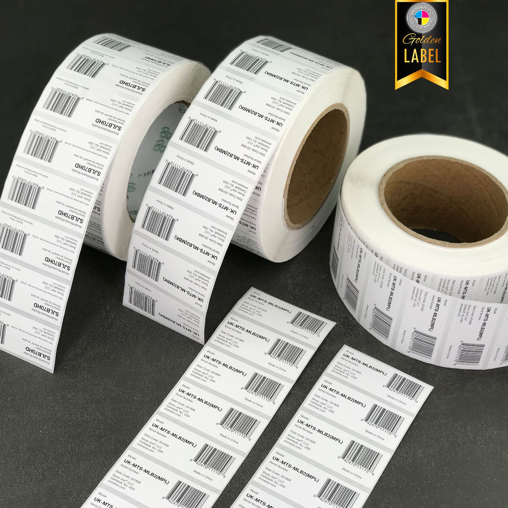 工厂小字标签贴印刷 条码标签 条形码打印 不干胶标签 二维码贴纸