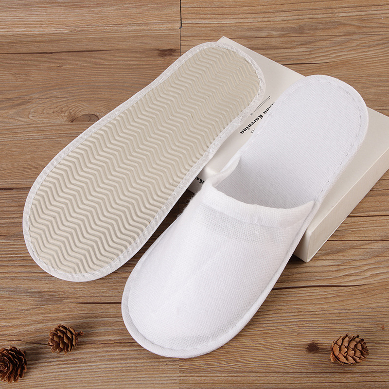 Factory in Stock Wholesale Plush Slippers Home Travel Slippers Hotel Hotel B & B Disposable Slippers