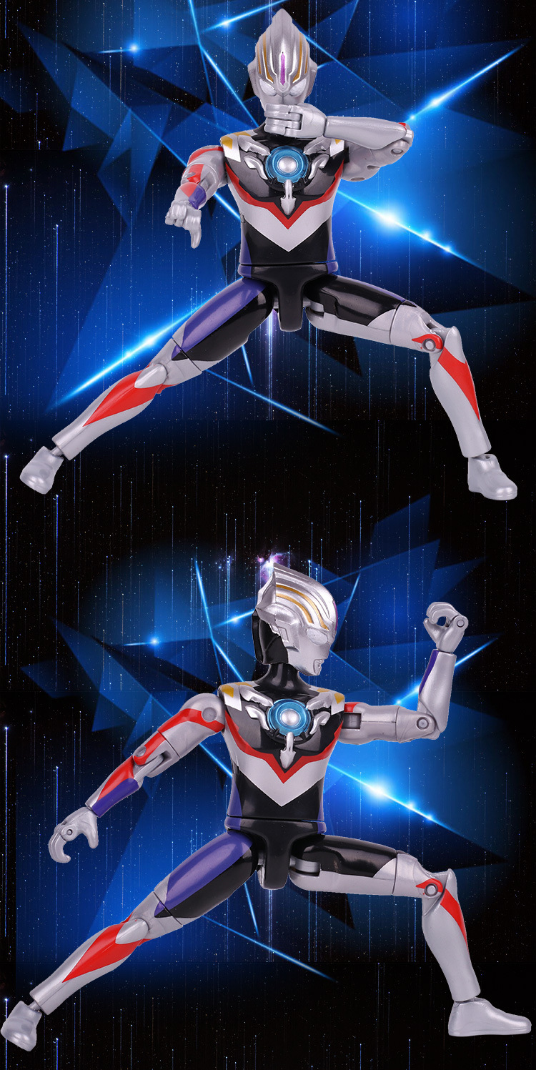 万代 多关节超可动 欧布奥特曼重光形态 人偶模型手办儿童玩具