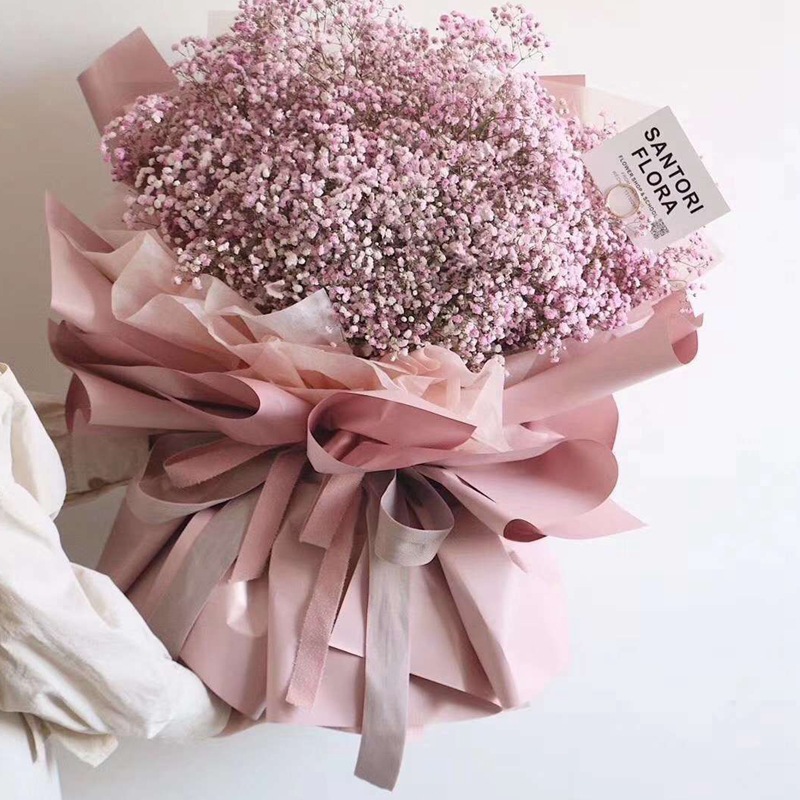 3万包韩式防水双面双色欧雅纸玫瑰花金色包花鲜花花束包装纸包装材料