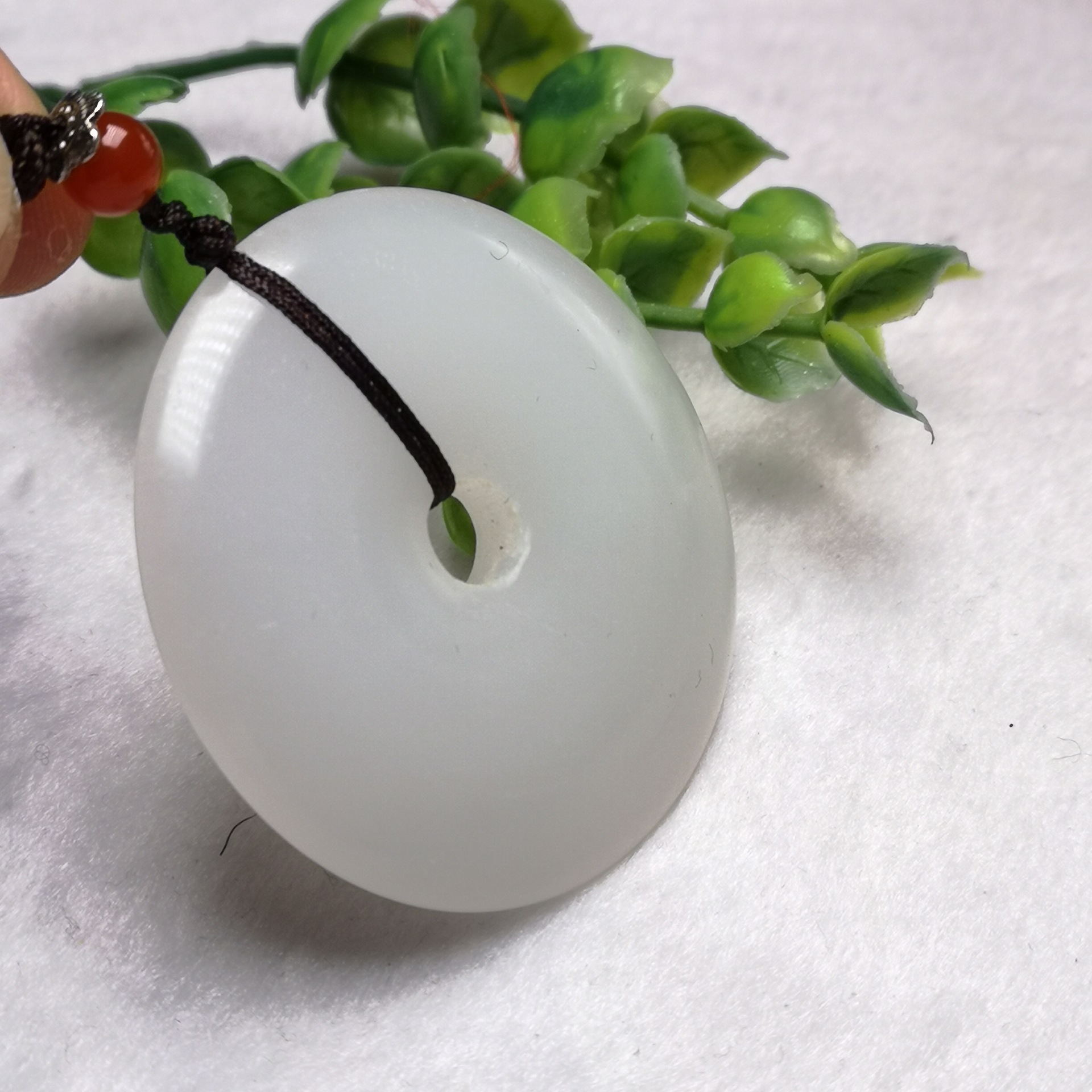 阿富汗玉平安扣挂件 羊脂玉吊坠十元模式跑江湖产品地摊玉器