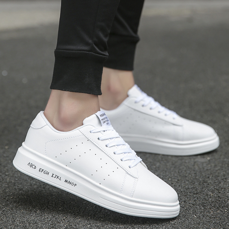 ins厚底男鞋春季潮鞋韩版百搭男生小白鞋休闲白鞋子男士板鞋潮流