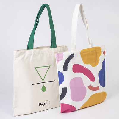 厂家现货广告收纳棉布袋批发精致环保购物帆布袋折叠手提帆布袋