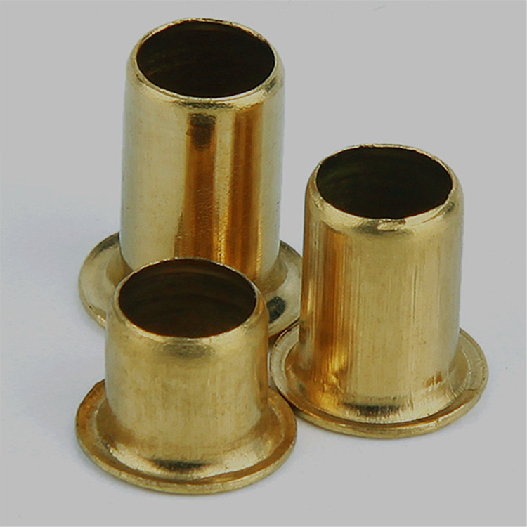h62h65黄铜管状铆钉铜管铆钉卷边铜铆钉全空心铆钉定制加工