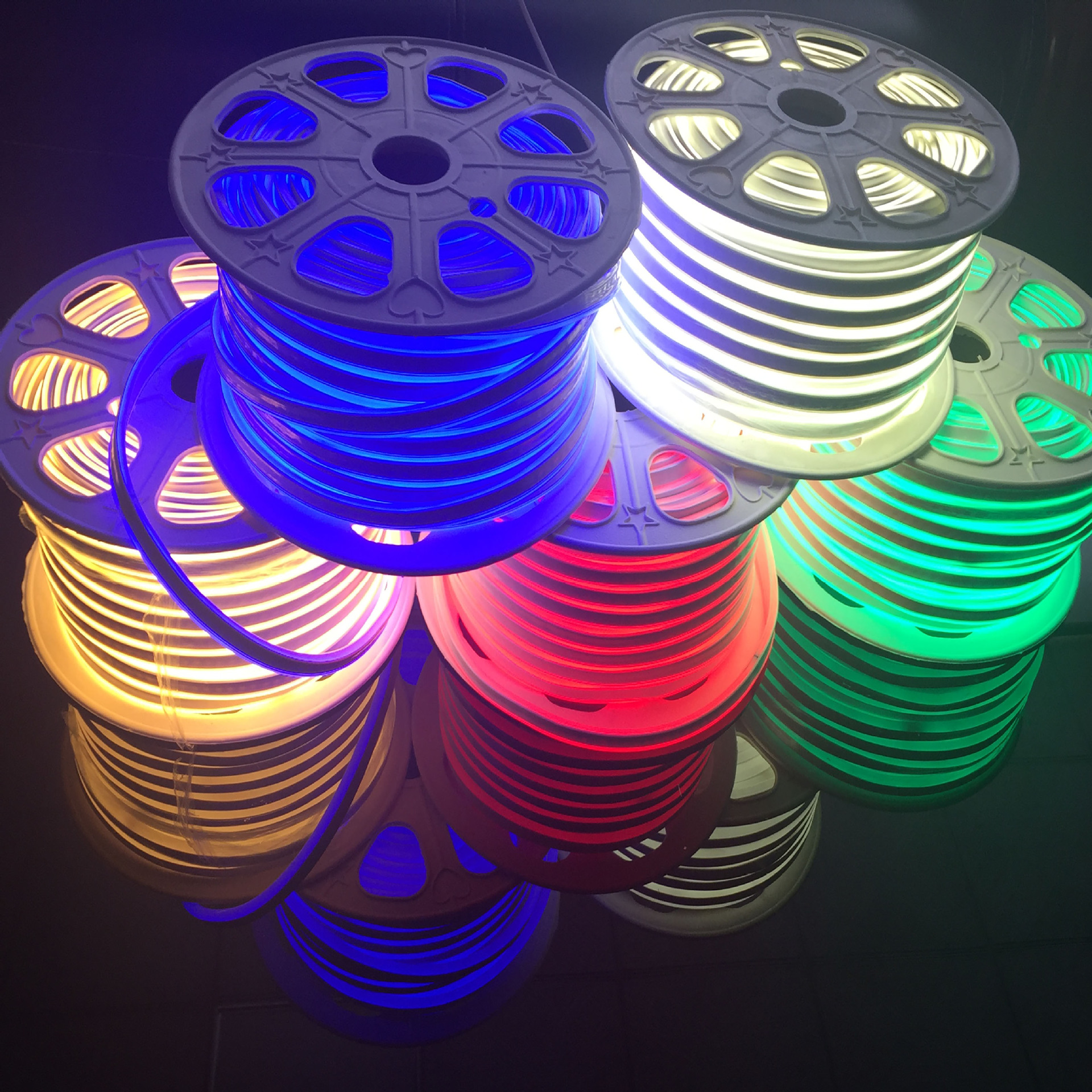 12v霓虹灯带5m套装高亮版2835灯珠120珠任何弯曲做字造型柔性灯带