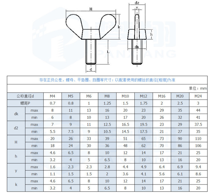 304不锈钢蝶形螺母m3/4/5/6/8/10/12/14元宝螺帽羊角蝴蝶型螺丝帽