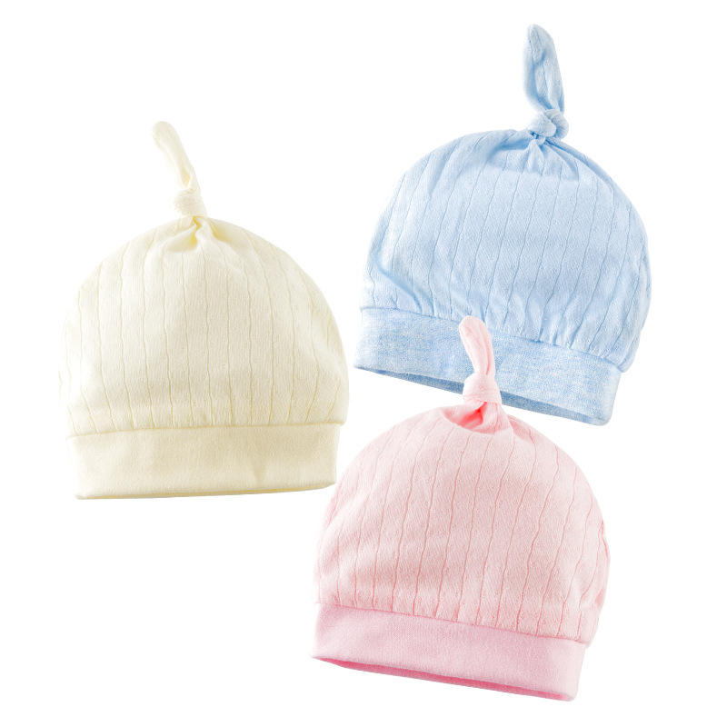 Double-Layer Binaural Babies' Baby Sleeve Cap Newborn Fetal Cap Children's Hat 0-1 Years Old