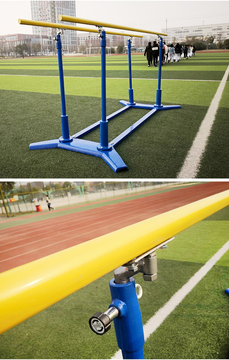 铸铁底座双杠户外学校运动健身器材室内比赛用移动式铸铁单双杠