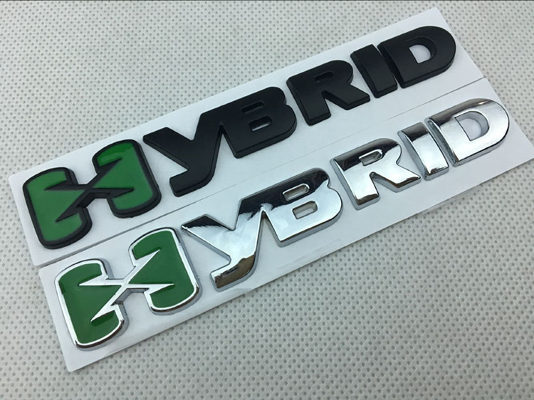 混合动力车标 适用于丰田rav4 凯美瑞锐志改装贴标 hybrid车贴