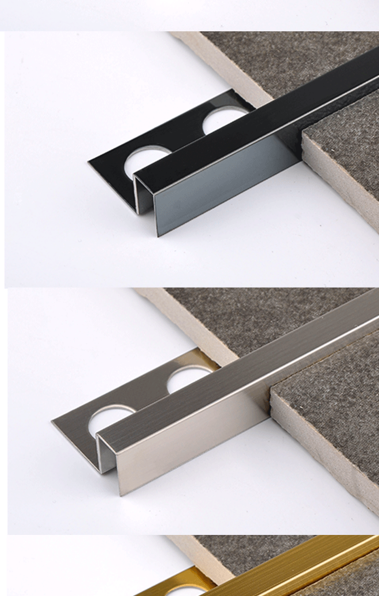 定制304不锈钢阳角线 装饰线条角线 瓷砖脚踢线 墙角修边线收边条