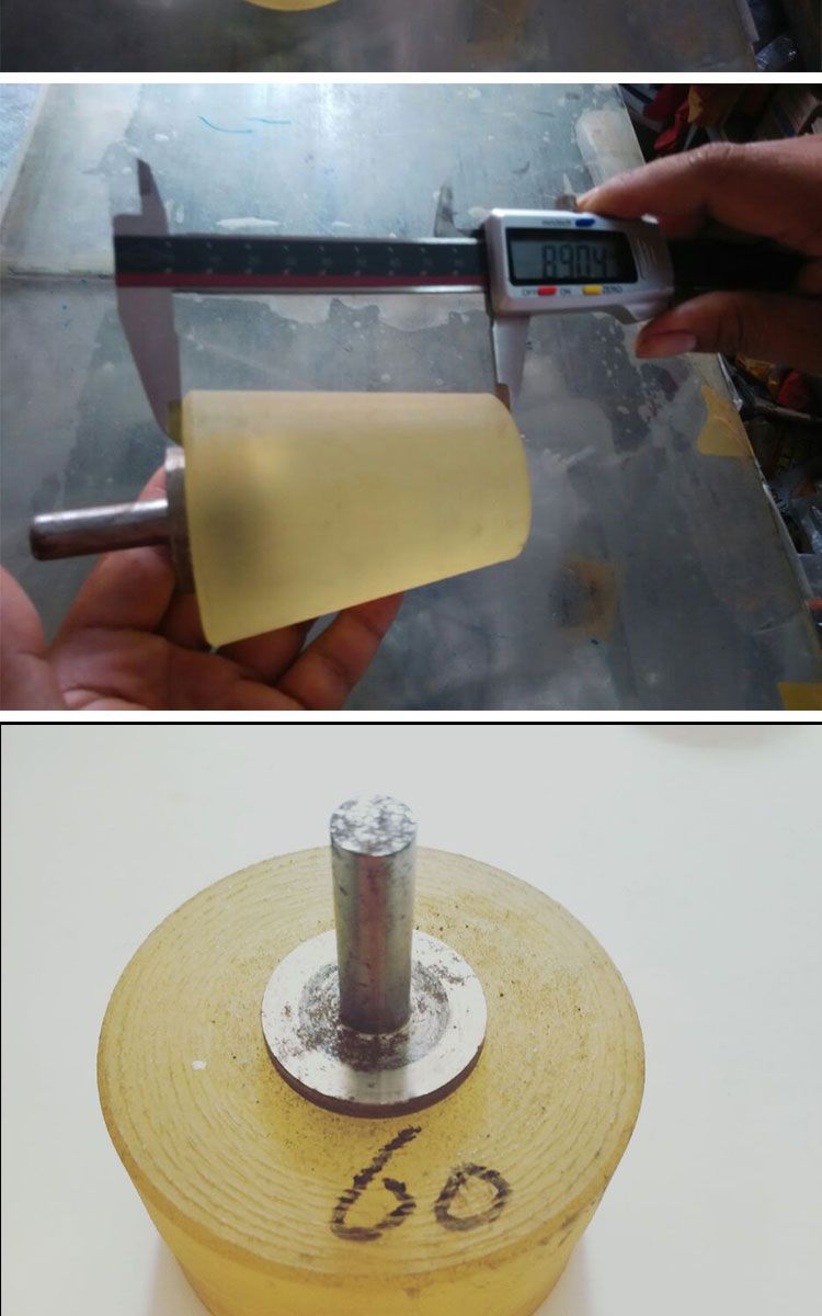 翡翠玉石手镯打磨抛光工具横机一体机用套手镯外圈磨内圈pu胶夹具