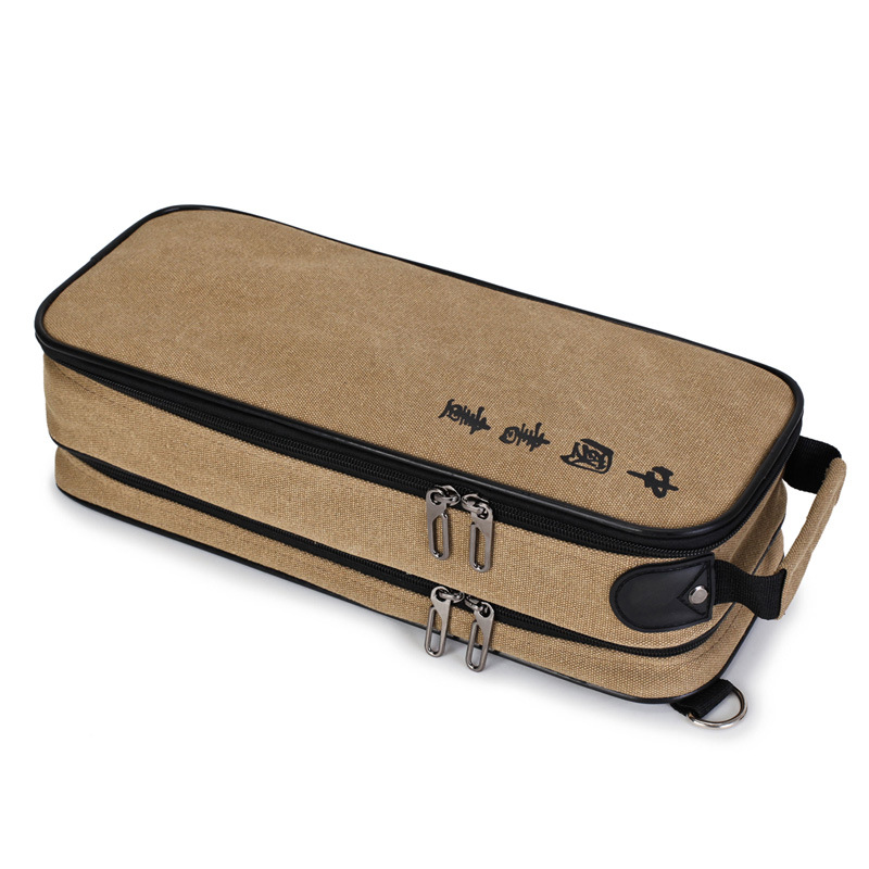 工厂批发毛笔包书画书法包毛笔袋多功能蜜汁砚台收纳包定制logo