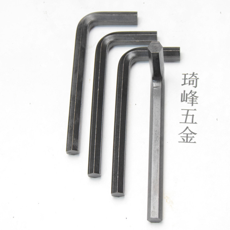 m8黑色l型直角内六角扳手厂家定做批发m8*40*100煲黑7字形螺丝刀