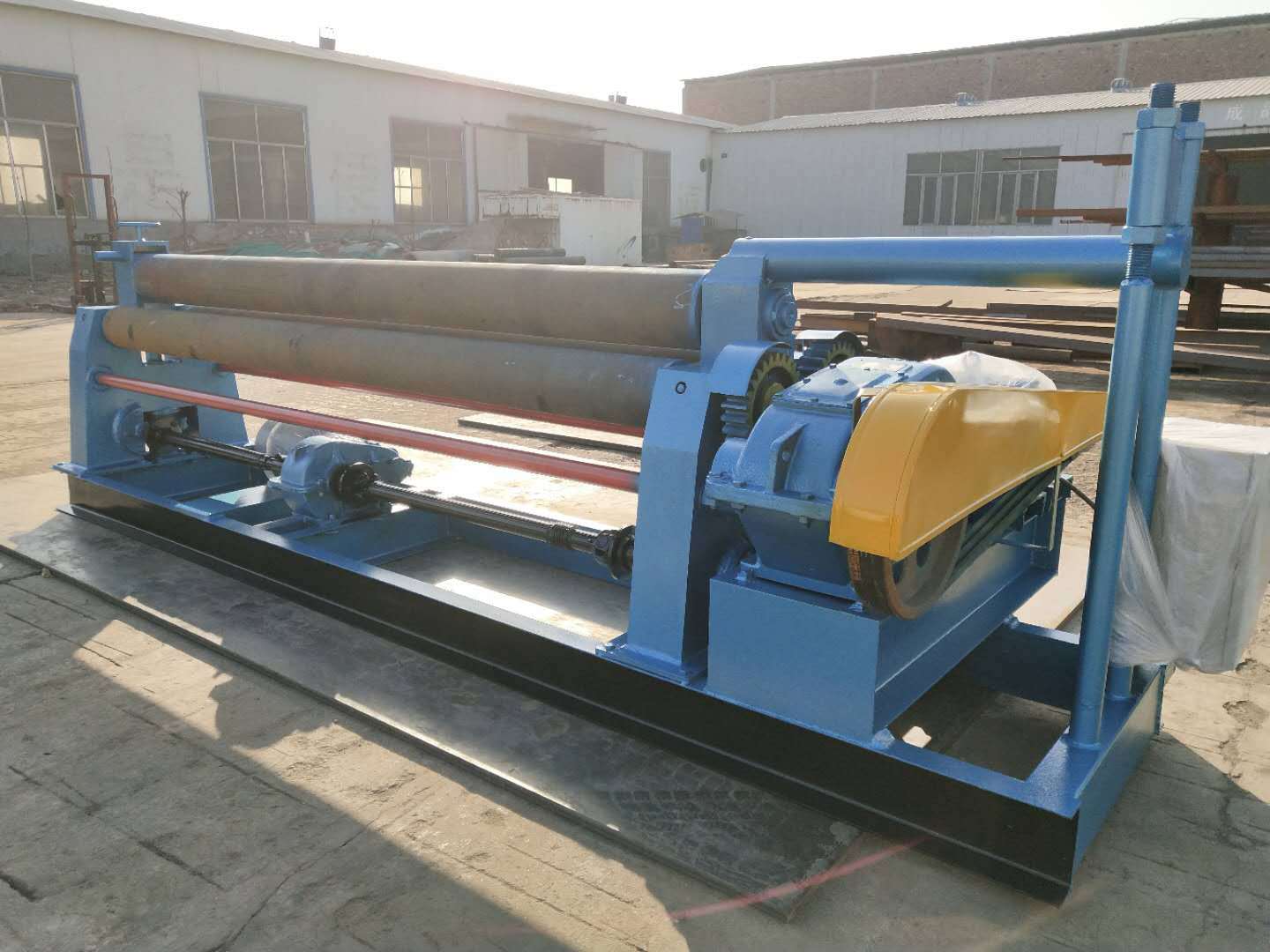 淄博厂家供应三辊机械自动卷板机 12*2500卧式小型卷管机 滚圆机