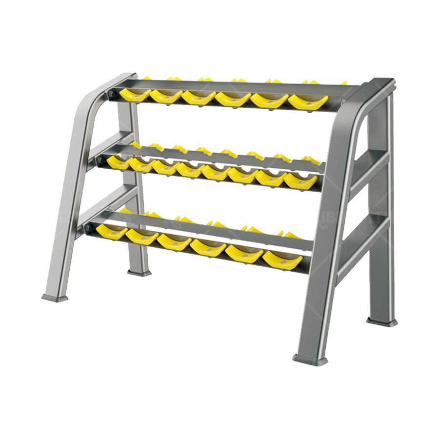 支持颜色定做商用三层哑铃架私教工作室常用哑铃架子室内健身器材