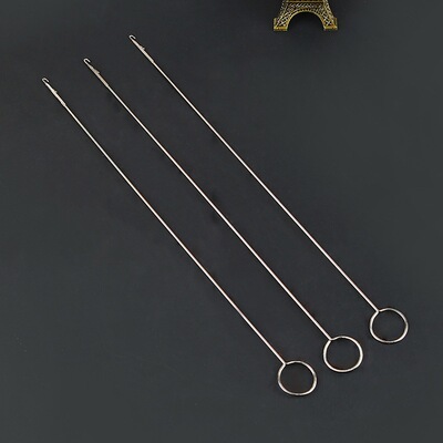 新款翻带器 不锈钢牵绳器长反耳钩针穿带针 翻里器diy穿绳器工具