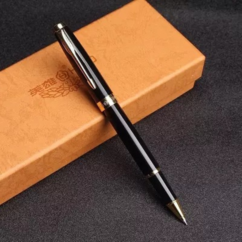 英雄1502钢笔宝珠笔礼品商务广告学生金属笔书法签名笔可刻字logo