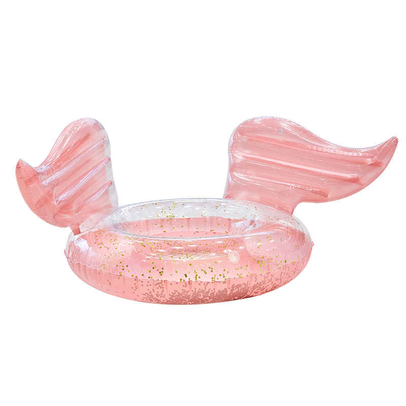 Hot New Ins Angel Wings Swimming Ring Girl Cute Inflatable Extra Thick Swimming Ring Adult Life Buoy