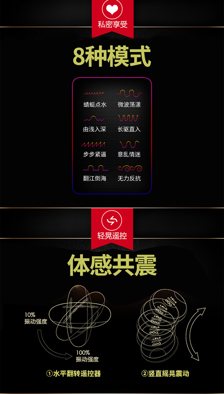 lelo tiani蒂阿妮 三代24k情侣共震动自慰按摩器成人夫妻情趣用品